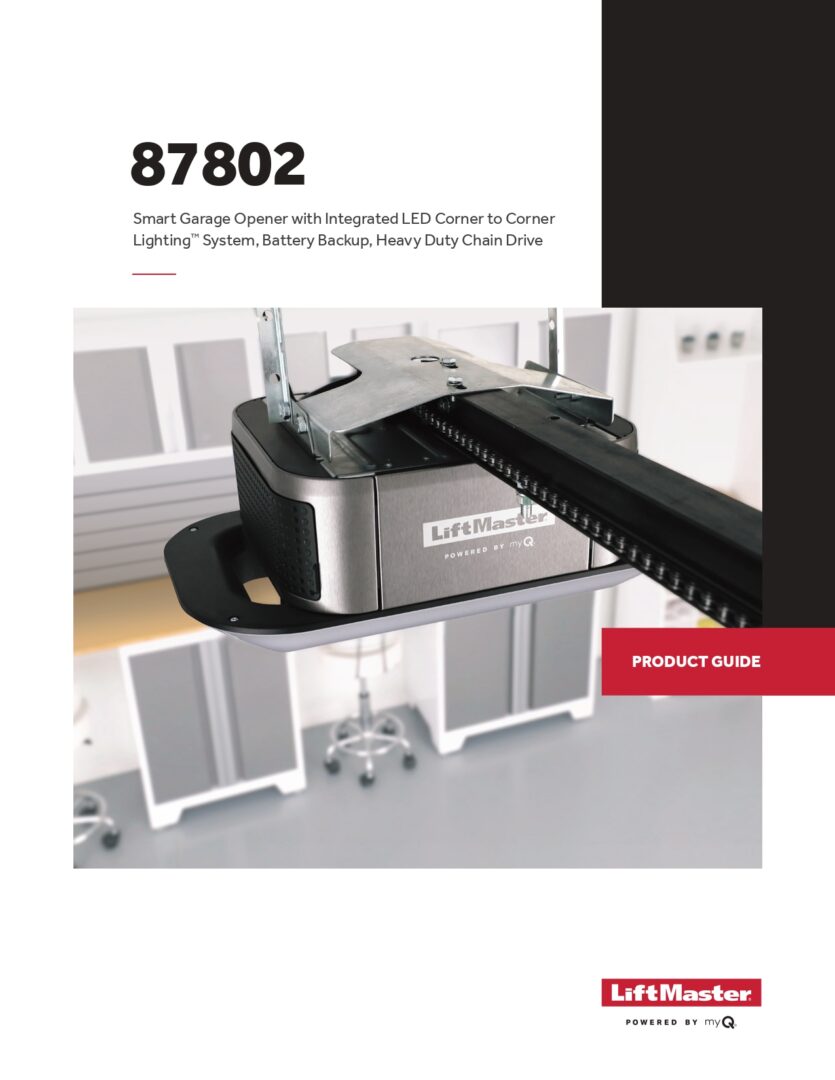 LiftMaster 87802 Smart Garage Door Opener Product Guide